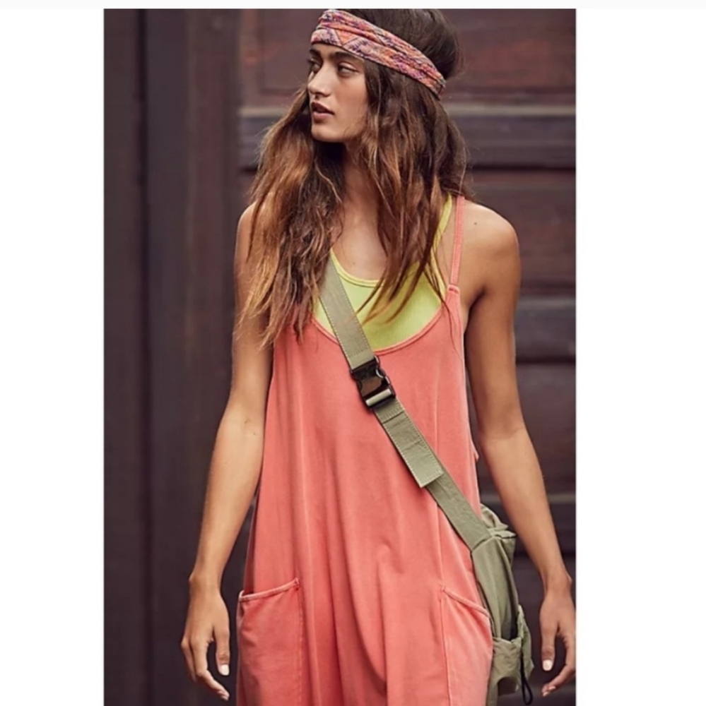 Free People Movement Hot Shot Onsie NWT In Hibiscus